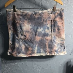 Wild Fable Pink and Blue Tie-Dye Mini Skirt Sz M